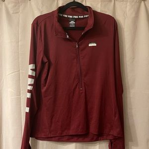 PINK 1/2 Zip Long Sleeve